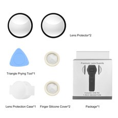 PULUZ렌즈 가드 PC 보호 커버 Insta360 ONE RS 인치 에디션 렌즈, 01 블랙 컬러, 1개