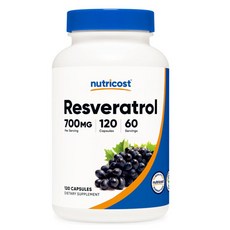 뉴트리코스트 레스베라트롤 700mg 캡슐, 120정, 1개