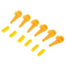 12 Pcs 타이어 체인저 부품 나일론 마운트 Demount 오리 삽입 림 프로텍터, 없음, 12개
