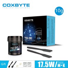TG-30 열 그리스 프로세서 복합체 페이스트 CPU GPU 쿨러 냉각 선풍기 유체 전도성 방열판 석고 20g, [03] TG-30 10g, 1개