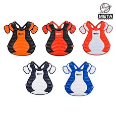 브렛 디럭스 캐쳐 포수 프로텍터 야구포수프로텍터 5종, 블랙/레드