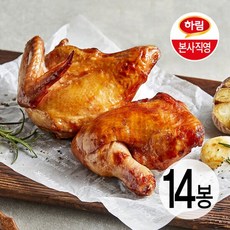 하림 마늘훈제치킨 210g 7팩+7팩, 단품