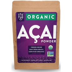 FGO Organic ACAI Powder (Freeze-Dried) 오가닉 아사이 파우더 100% From Brazil, 453g, 1개