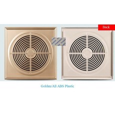 알루미늄 합금 플라스틱 ABS 사각형 멋진 측면 벽 천장 환풍기 그릴 커버 30x30cm, 5 Golden
