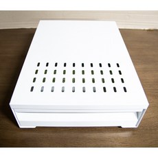 [이든] 서랍식 스텐 넉박스 3가지 색상 그라인더 받침대 커피찌꺼기통, [서랍식 스텐 넉박스 ] 화이트, 1개