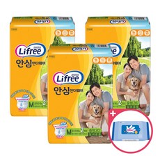 라이프리 남여공용 안심팬티 언더웨어 중형 20P x 3팩 + 손소독티슈 성인기저귀, 1set