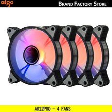 호환 쿨러 Aigo AR12PRO 컴퓨터 케이스 팬 ventoinha PC 120mm rgb 4pin PWM 냉각 동기화 3pin5v 무제한 공간 argb 12cm ventilad