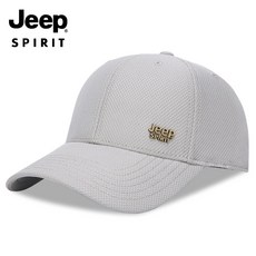 JEEP SPIRIT 스포츠 캐주얼 플랫 모자 CA0356, 그레이 - 게스모자