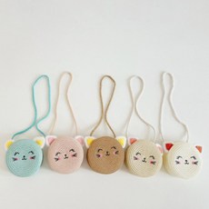 아동용 라탄가방 여름 바구니 귀여운 손잡이 어린이 나들이