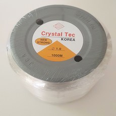 [국내생산] 국산 정품 크리스탈텍 1000m 대용량 우레탄줄 비즈공예줄 투명 0.3mm