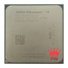 AMD Phenom II X4 810 2.6 GHz 쿼드코어 CPU 프로세서 HDX810WFK4FGI 소켓 AM3