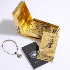 유니버셜웨이트 타로카드 동양 색채 전화 클럽 주역 신점 카드 백 아폴로 골드 호일 타로 핫 스탬핑 PVC 방