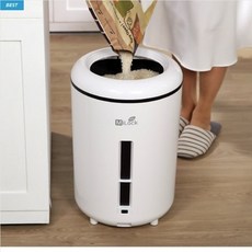 미락 최신형 3세대 진공쌀통 20kg 진공쌀통 벌레방지 쌀보관통 쌀독 잡곡통, 화이트, 2개