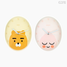 카카오프렌즈 원형 벽시계 포인트벽시계, 라이언