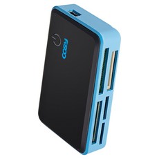 멀티 카드리더기 SSD MicroSD CF MS MS-M2 XD 메모리 슬롯 노트북 PC 연결, 블루