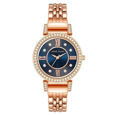 Anne Klein 여성용 프리미엄 크리스탈 악센트 팔찌 시계 AK/2928 골드. 클래식