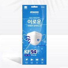 [200매무료배송]미세먼지황사방역마스크 이로운KF94 국산정품 식약처인증 대형