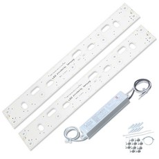 공식 에스엠디텍 LED 모듈 판넬 교체용 기판 세트 18W 25W 36W 50W, 프리미엄형 모듈세트, 13-S4 540x70 2등/KC/주광, 2개