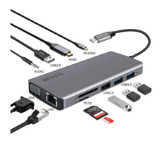 UM2 초고속 충전 USB 3.0 허브 C타입 100W 멀티포트 11in1 4K HDMI 어댑터 PD충전 변환 젠더 분배기 노트북 애플 아이패드 프로 맥북 LG그램, USB허브 UMUSB11in1