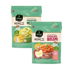 비비고 우리아이한입 (썰은김치)270gx2개+우리아이한입 (*백김치)270gx2개