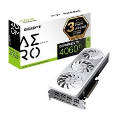 GIGABYTE 지포스 RTX 4060 Ti AERO OC D6 8GB 제이씨현, 선택없음