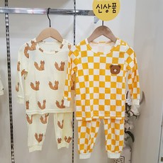 모이모이깜피 세상제일부드러운 대나무원단 스퀘어(오렌지) 타이니캣 밤부9부내의