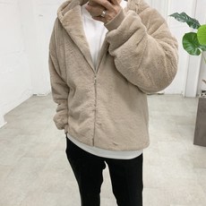 스트릿제이 뷰닝 밍크 패딩 후드 집업