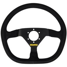 해외1416891 MOMO R1988_35S Mod 88 350 mm Suede 스티어링휠 관부가세포함가, One Size_Black, Black