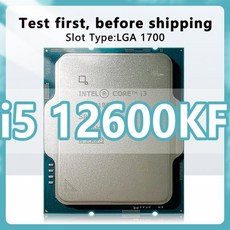 12 세대 프로세서 소켓용 코어 i5-12600KF CPU LGA1700 12600KF 7nm 2.8GHz L3 = 20MB 125W 6 + 4, 02 1GB - 12세대cpu