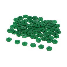 100PCS 2 홀 라운드 수지 버튼, 녹색, 100개