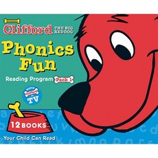 Clifford Phonics Fun Pack #1 : 12 Books Box Set (StoryPlus QR), Scholastic