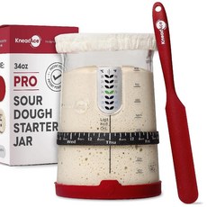 KneadAce Pro 사워도우 빵 스타터 키트 - 34온스 대용량 베이킹 용품, Starter Kit - 34 oz