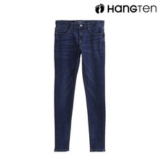 행텐 행텐 여성 인디고 베이직 워싱 데님 팬츠-BI6R085520310