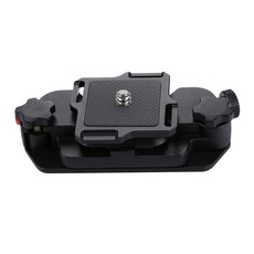 YSSHOP DSLR Gopro 액세서리 용 플레이트 및 1/4 나사가있는 퀵 릴리스 카메라 클립, 8.9x4.5x2.5cm, 블랙, 알루미늄 합금, 1개