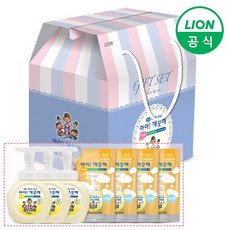 [라이온코리아] 아이깨끗해 세트 250ml용기 3개 + 200ml리필 4개 (순/레몬/청포도), 상세 설명 참조, 제품선택:250ml용기 3개+200ml리필 4개 (청포도), 1개, 상세 설명 참조
