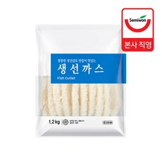 [세미원푸드] 생선까스 1.2kg (60g x 20개입) x 2팩, 2개