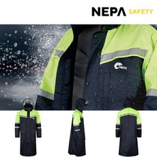 네파 safety 레인코트 우의 방수복 캠핑 배달, 1개