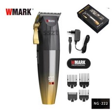 WMARK NG9003 고속 전문 헤어 클리퍼 마이크로 칩 마그네틱 모터 충전 스탠드 포함 10000RPM 9V 모터, 14) NG222 golden - Eu 플매트 매트 카