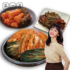 강성연 김치 3종총 11kg(포기 8kg+총각2kg+깻잎 1kg), 단품