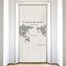 세계지도접착시트