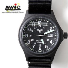 MWC 밀리터리 워치 손목시계 39mm GenuineG10 1980s Super-Luminova 5기압 방수 쿼츠