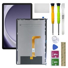 삼성 갤럭시 태블릿 탭 A9+ 11인치 Wi-Fi SM-X210 LCD 디스플레이 디지타이저 터치 스크린 어셈블리 교체 11인치 화면 보호기 블랙 + 도구용 HQB-STAR LCD