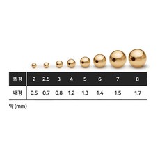 14K 골드필드 볼 비즈 2mm-8mm 주얼리 만들기 재료