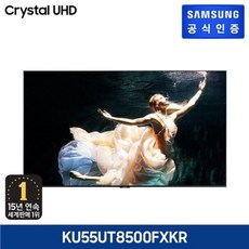 삼성전자 UHD 4K 138cm 크리스탈 TV KU55UT8500FXKR, 벽걸이형, 방문설치