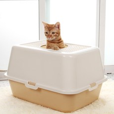 고양이 사분 고양이 용품 고양이 사분지 포함 고양이 사분지 애완 동물 화장실 변기 고양이 화장실 애완 동물 용품, 색깔7, 1개
