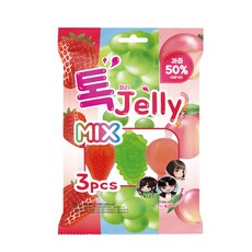 스위트조이 톡젤리믹스 3가지맛 딸기맛 복숭아맛 청포도맛 120g 40gX3개