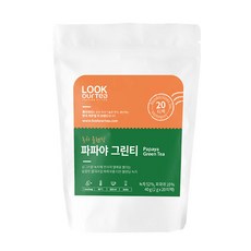 룩아워티 파파야 그린티 20티백, 20개, 1개, 1개입, 2g