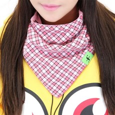 WHIZZ 체크 반다나 남녀공용 보드반다나 스키반다나 스포츠반다나 방한용품, 버건디