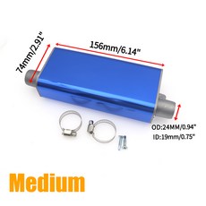 24mm 머플러 소음기 S 곡선 공기 디젤 주차 히터 배기 파이프 자동차 트럭 밴용 Webasto Eberspacher 용 알루미늄 합금, 12 Medium dark blue