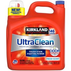 Kirkland Signature 커클랜드 울트라클린 액상 세탁세제 후레쉬향 (5.73L)146 Loads/ Ultra Clean HE Liquid Laundry Detergent, 1통, 5.73L